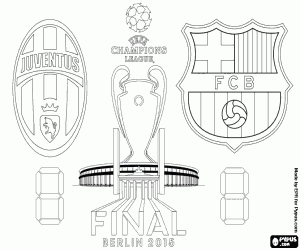 Coloriage Finale Champions League 2014-2015