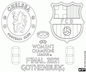 Coloriage Finale Chelsea FC vs FC Barcelone