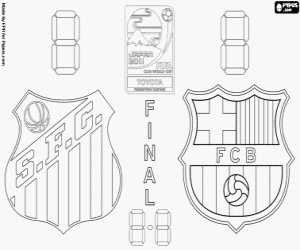 Coloriage Finale coupe du monde Clubs FIFA 2011