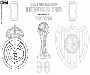 Coloriage Finale coupe du monde Clubs FIFA 2014