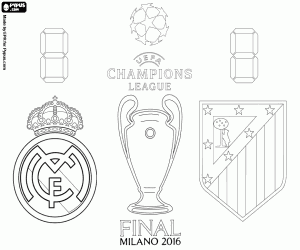 Coloriage Finale de Champions League 2015-2016