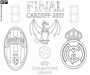 Coloriage Finale de Champions League 2016-2017