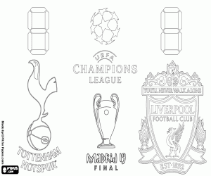 Coloriage Finale de Champions League 2018-2019