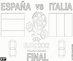 Coloriage Finale de l'UEFA EURO 2012