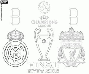 Coloriage Finale Ligue des Champions UEFA 2017-2018