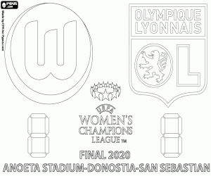 Coloriage Finale Wolfsburg vs Olympique Lyon