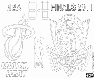 Coloriage Les Finales NBA 2011