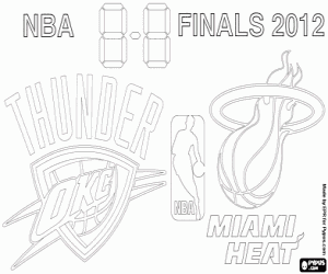 Coloriage Finales NBA 2012