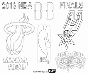 Coloriage Finales NBA 2013