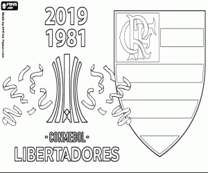 Coloriage Flamengo, double champion de Libertadores