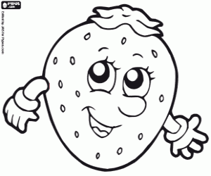 Coloriage Fraise