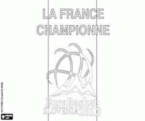 Coloriage France, champion EuroBasket 2013