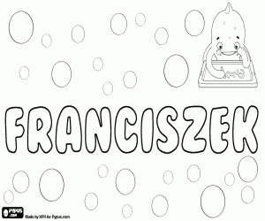 Coloriage Franciszek, nom polonais
