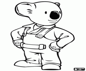 Coloriage Frank le koala