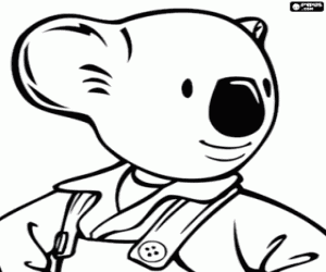 Coloriage Frank, un koala d'Australie