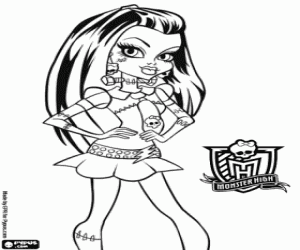 Coloriage Frankie Stein, Monster High