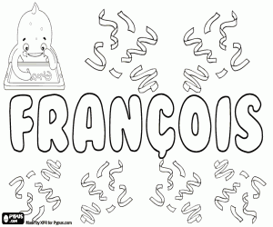 Coloriage François, nom en Français