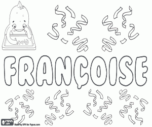 Coloriage Françoise, nom français