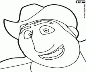Coloriage Freddy, le guide péruvien