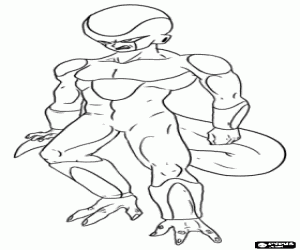Coloriage Freeza, antagoniste de Dragon Ball