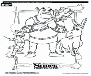 Coloriage Fugitifs dans Shrek 4, il était une fin