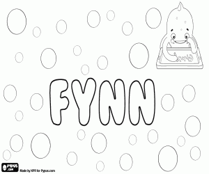 Coloriage Fynn, nom pour enfant