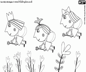 Coloriage Les fées Holly et ses amies