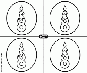 Coloriage Ma fête de huit anniversaire