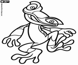 Coloriage Gabi, la petite grenouille de Rio 2