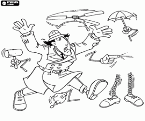 Coloriage Les gadgets de l'Inspecteur Gadget