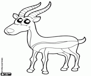 Coloriage Gazelle
