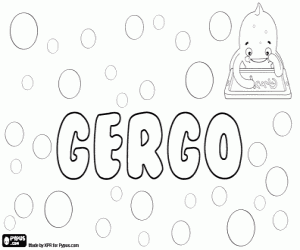 Coloriage Gergő, diminutif de Gergely