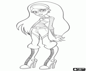 Coloriage Ghoulia Yelps de Monster High