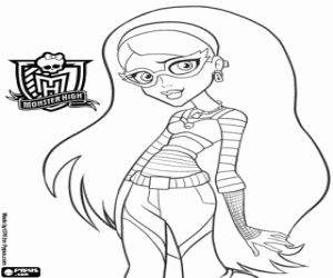 Coloriage Ghoulia Yelps, Monster High