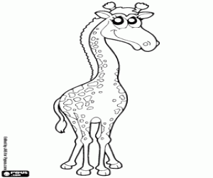 Coloriage Girafe