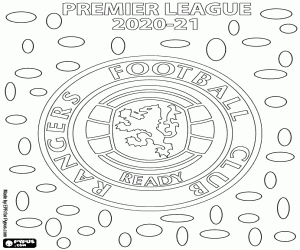 Coloriage Glasgow Rangers, champion 2020-21
