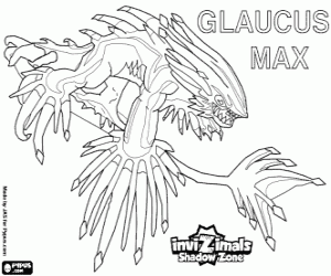 Coloriage Glaucus Max, Invizimals Shadow Zone
