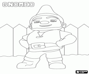 Coloriage Gnomeo, un fier gnome