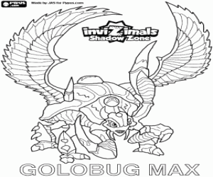 Coloriage Goldbug Max, Invizimals Shadow Zone