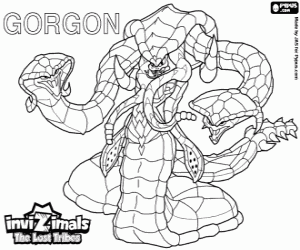 Coloriage Gorgon, Invizimals The Lost Tribes