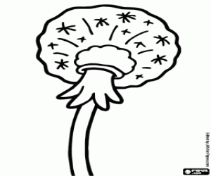 Coloriage Graines de pissenlit