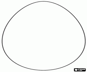 Coloriage Grande oeuf de Pâques à décorer