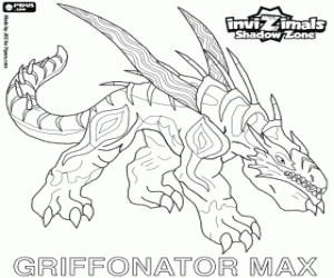 Coloriage Griffonator Max, Invizimals Shadow Zone