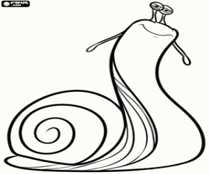 Coloriage Grub l'escargot de Epic