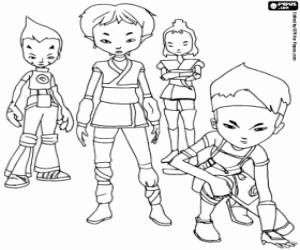 Coloriage Les guerriers de Lyoko
