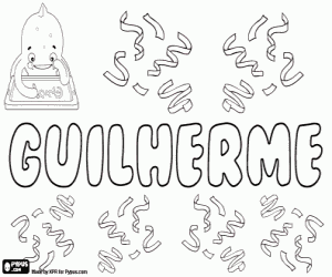 Coloriage Guilherme, nom portugais