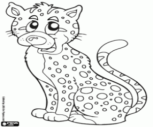 Coloriage Guépard