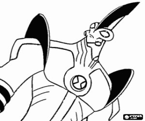 Coloriage Le Géant, le plus grand alien de Ben10