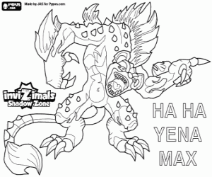 Coloriage Ha Ha Yena Max, Invizimals Shadow Zone