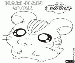 Coloriage Le hamster Stan, un Ham-Ham
